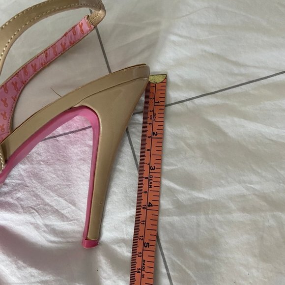 RARE Pink Outsoled 5" Heels in GUC Size 9. Incredible Shoes! - Picture 10 of 15